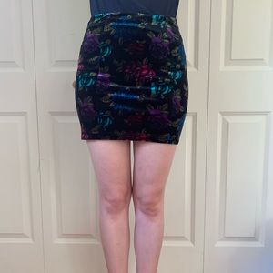Betsey Johnson Velvet Skirt